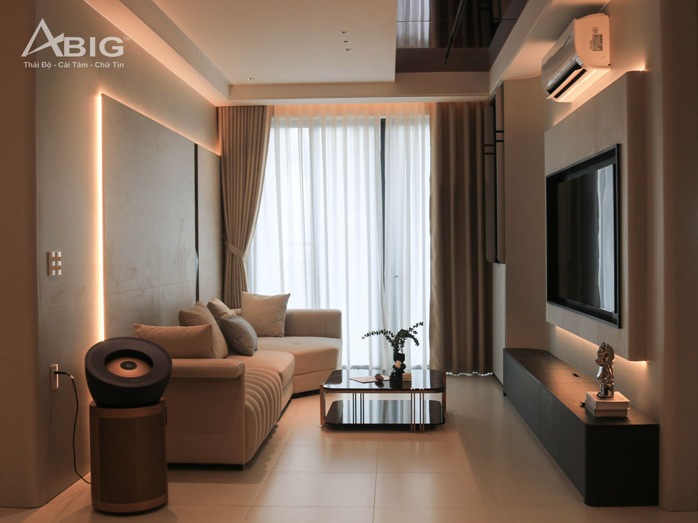 Công trình thực tế căn hộ Ascent Lakeside 98m² do ABIG thực hiện