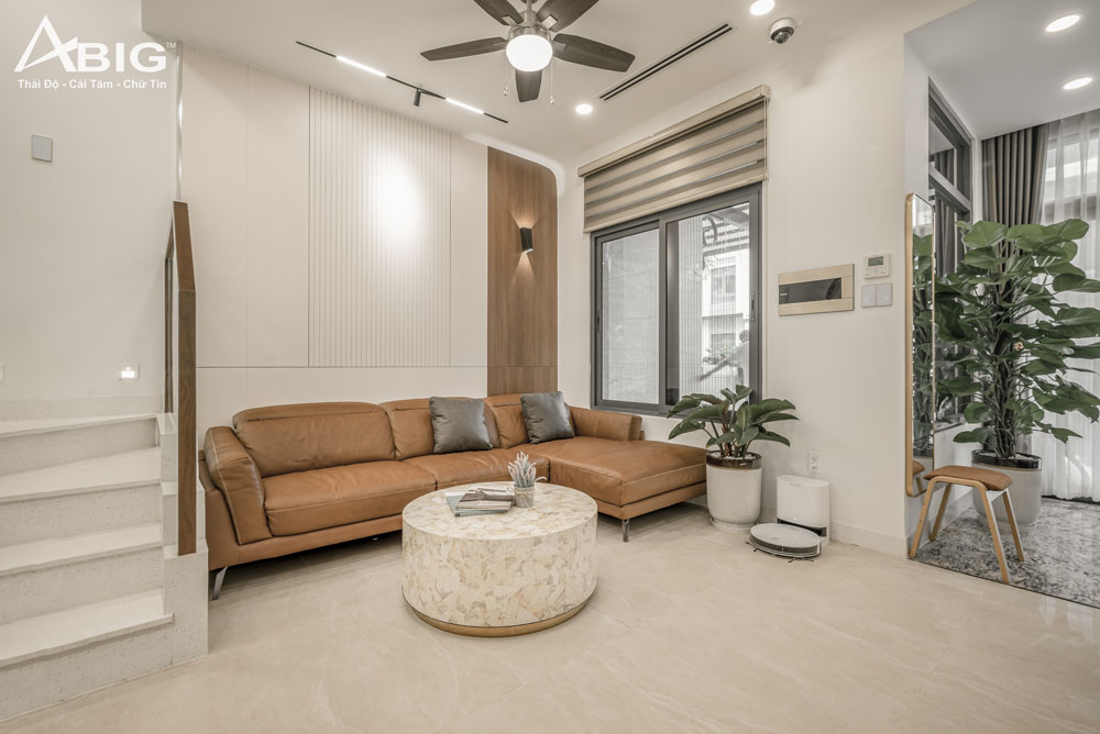 Công trình thực tế nhà phố Verosa Khang Điền 190m² do ABIG thực hiện